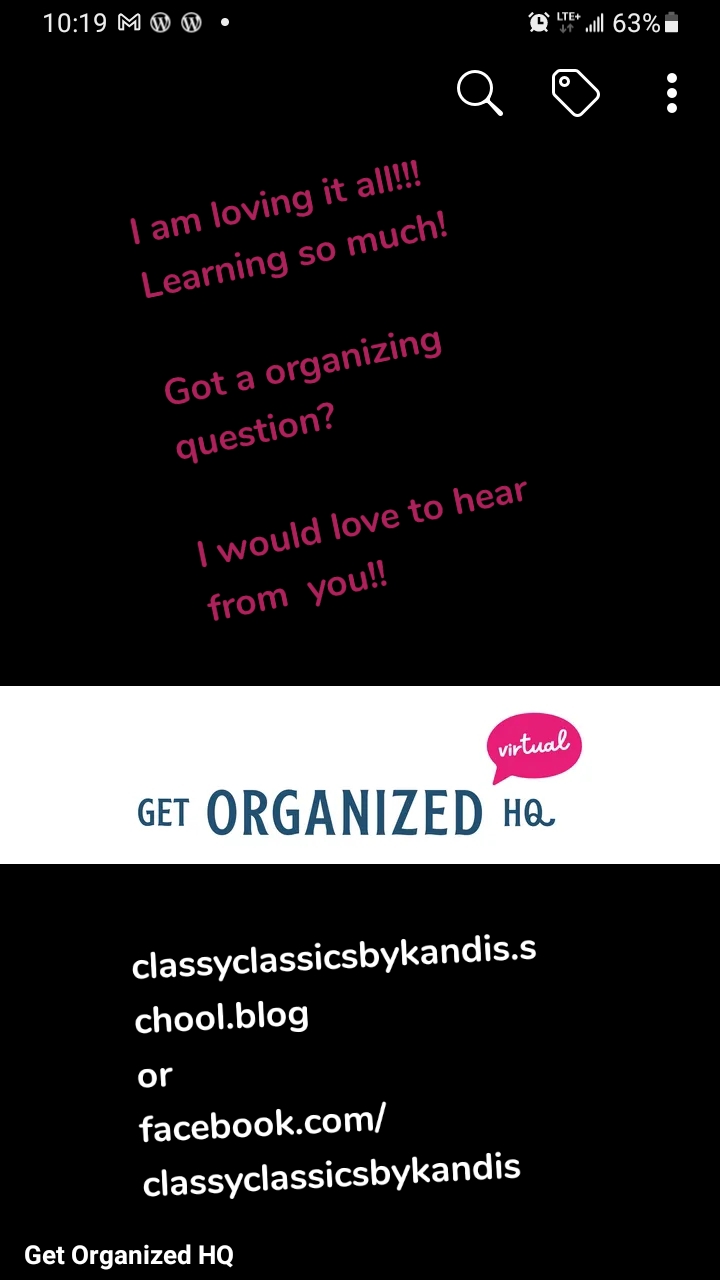 classyclassicsbykandis.school.blog
or
facebook.com/classyclassicsbykandis I am loving it all!!!
Learning so much!
Got a organizing question?
I would love to hear from you!!