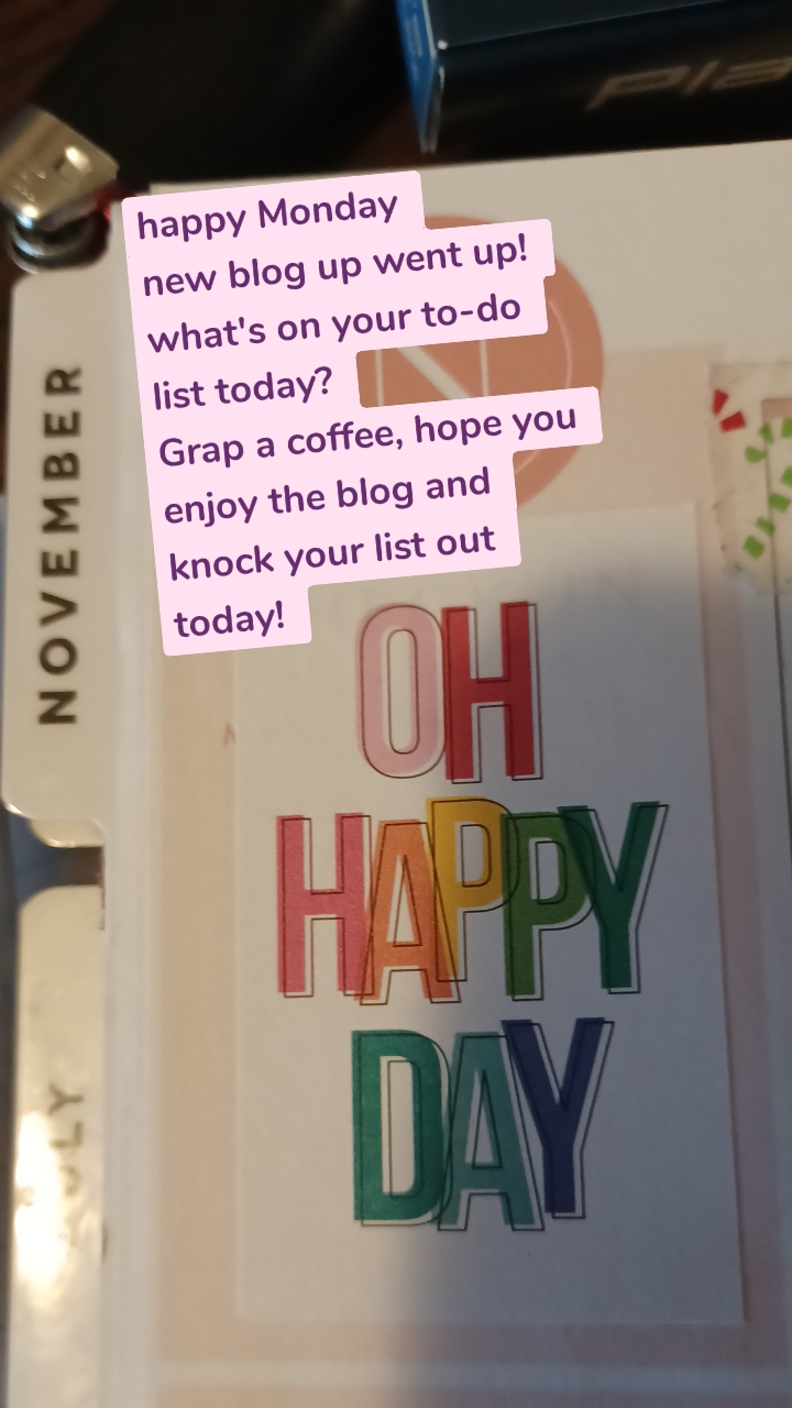 happy Monday
new blog up went up!
what's on your to-do list today?
Grap a coffee, hope you enjoy the blog and knock your list out today!